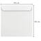 JAM Paper 13.5" Large White Square Invitation Envelopes